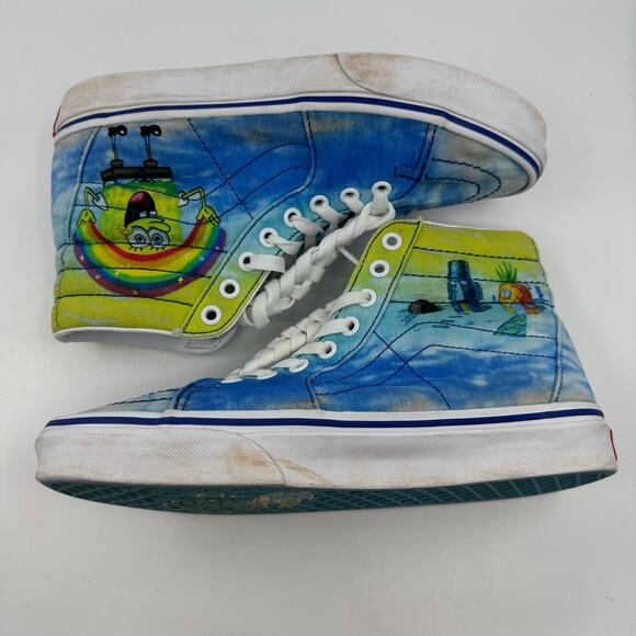 Vans Sk8-Hi Shoes SpongeBob SquarePants Imaginaaation Multi Unisex M6.5/W8 UK5.5 - Picture 8 of 12